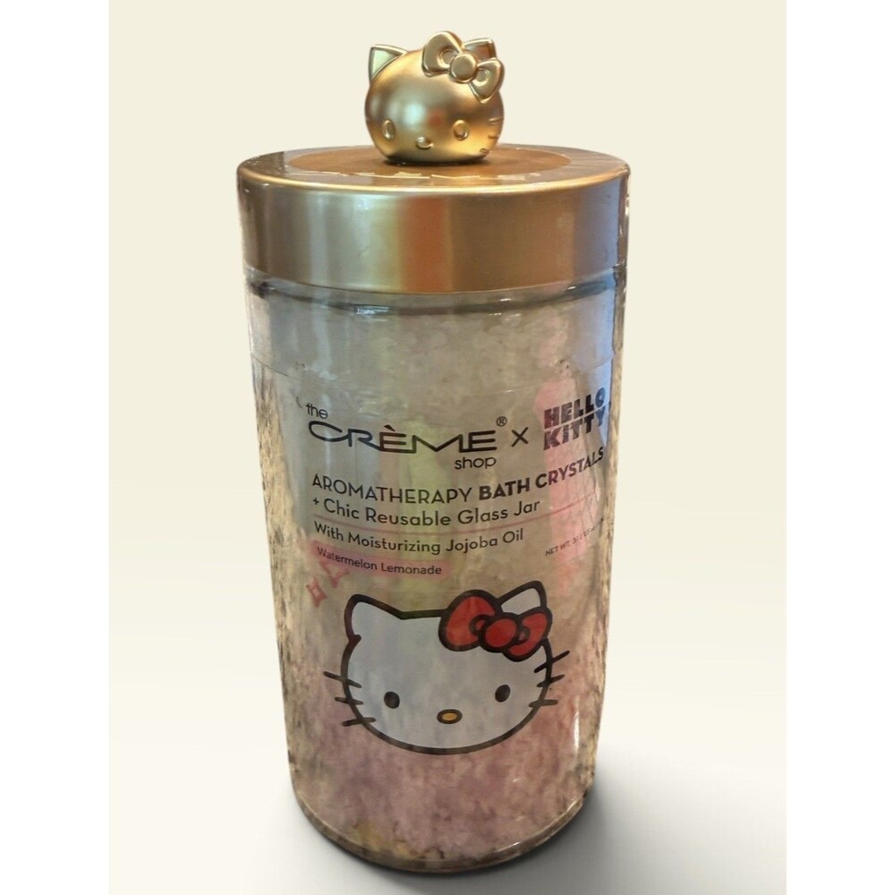 The Crème Shop x Hello Kitty Bath Crystals Watermelon Lemonade 37 Oz Jojoba Oil
